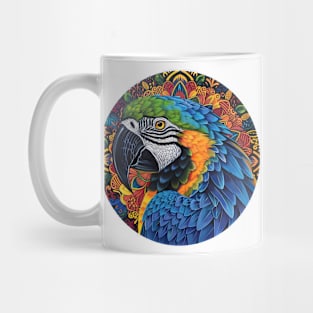 Mandala - Blue Macaw Mug